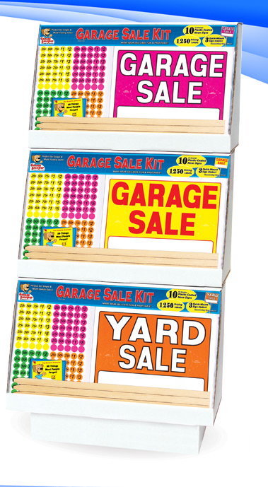 Garage Sale Sign Kits Display